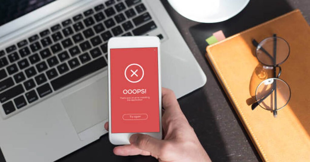 Mooie website met error