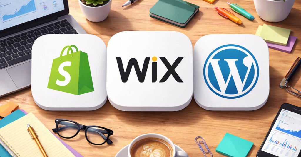Wordpress, Wix of Shopify website