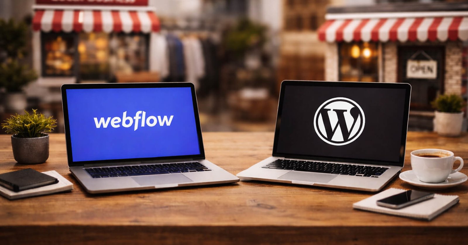 Webflow vs WordPress voor lokale bedrijven