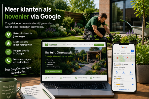 Hoe krijgt een hovenier meer klanten via Google?