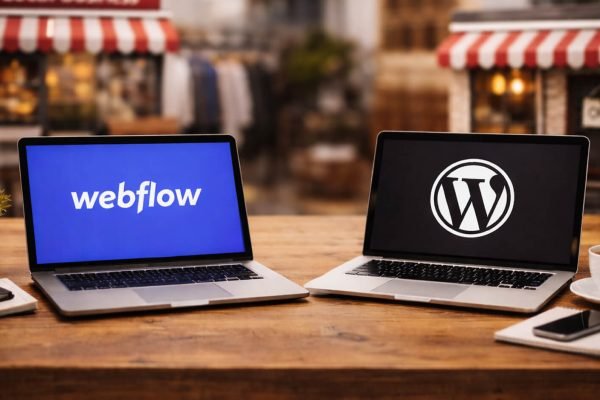 Webflow vs WordPress voor lokale bedrijven